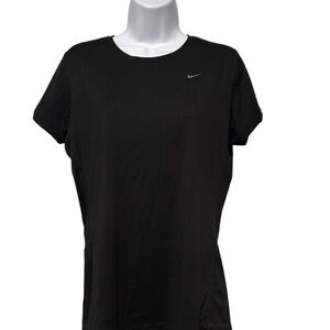 Women’s Nike Running DriFit Black Short Sleeve Tee Size L
